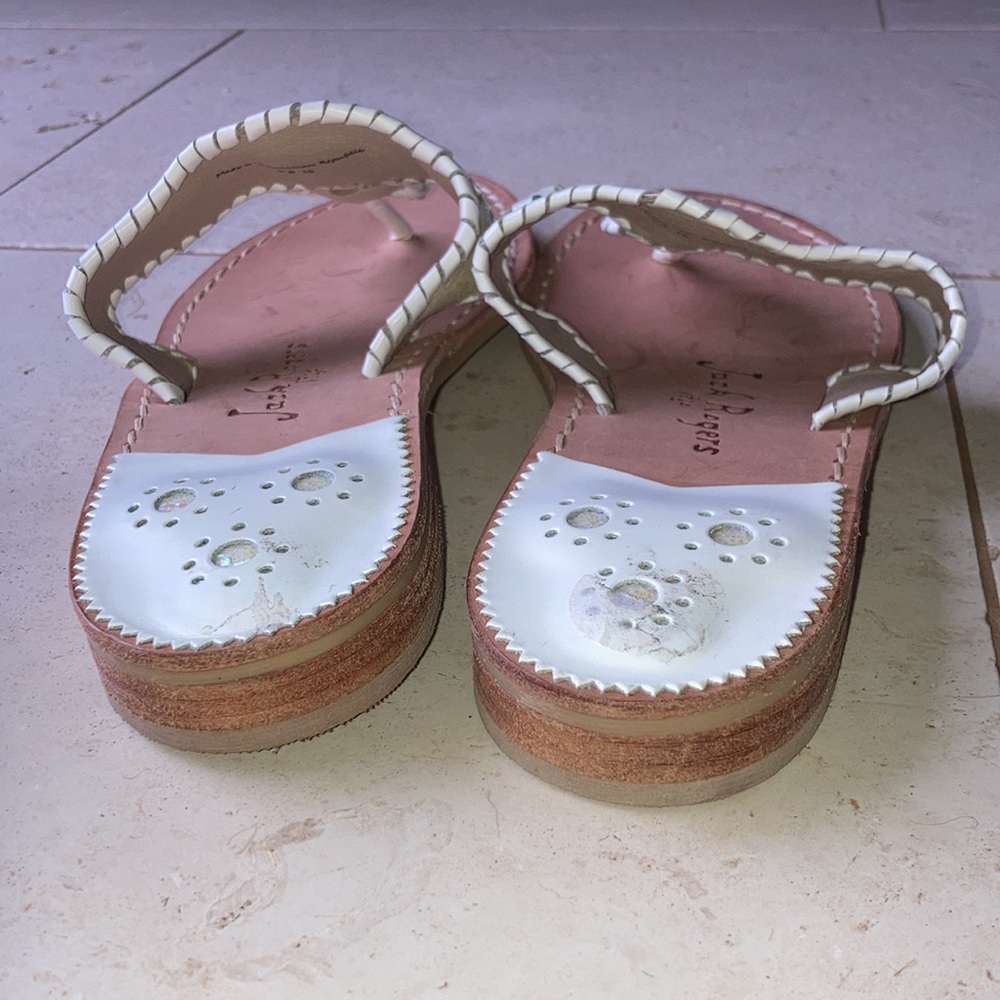 NWOT Jack Rogers thong glitter sandals size 8.5 - Picture 3 of 8